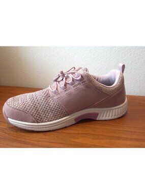 Orthofeet FRANCIS Pink No-Tie Athletic Mesh Orthopedic Sneakers Women's Sz 10EE